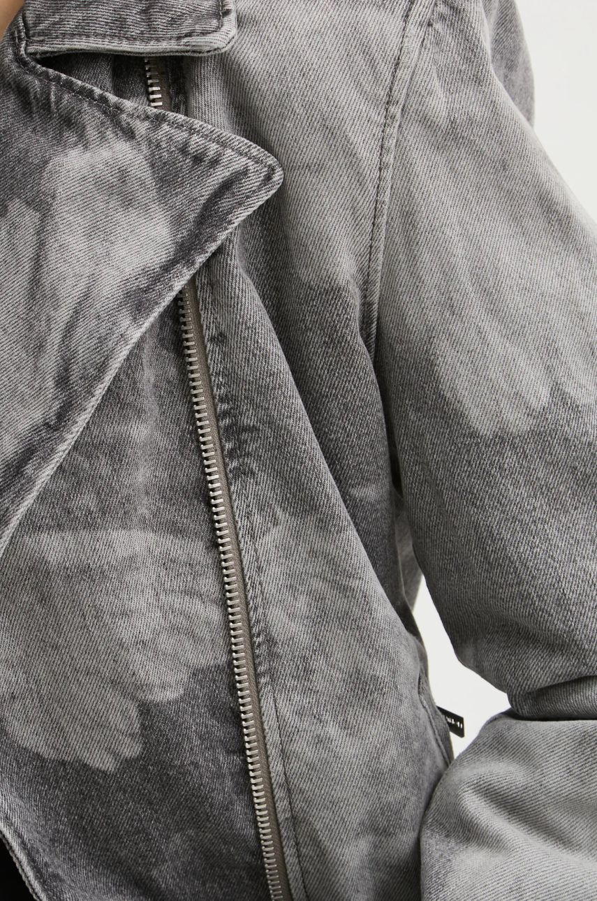 Fiorucci Acid Wash Denim Moto Jacket
