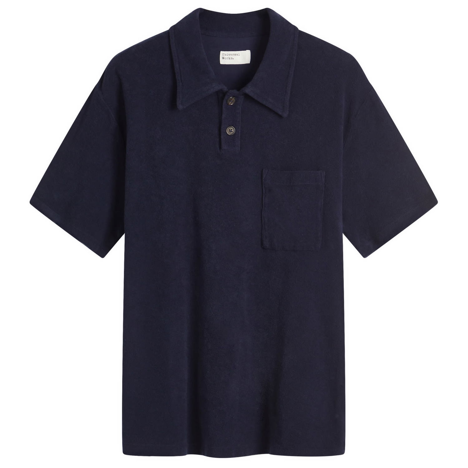 Polo tričko Universal Works Universal Works Newlyn Light Weight Terry Polo Navy | 32727-BRN, 1