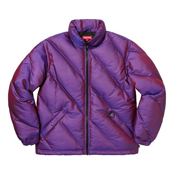 Prešívaná bunda Supreme Supreme Iridescent Puffy Jacket Fialová | SUP-FW19-962, 0