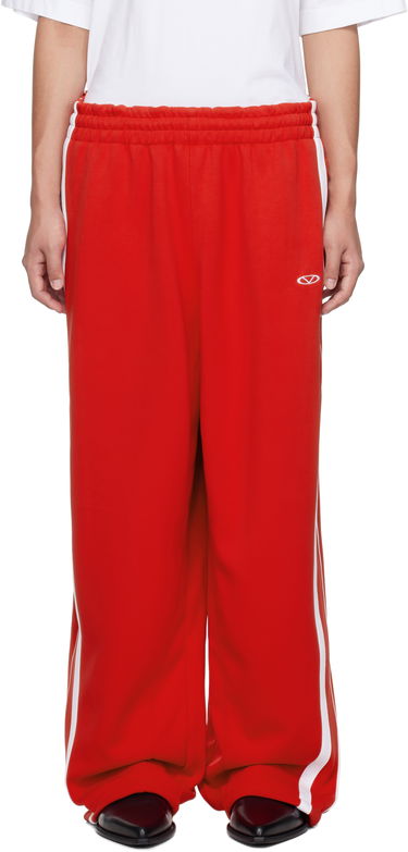 Tepláky VETEMENTS Vetements Oval Logo Gym Sweatpants Červená | UA66PA310R, 0