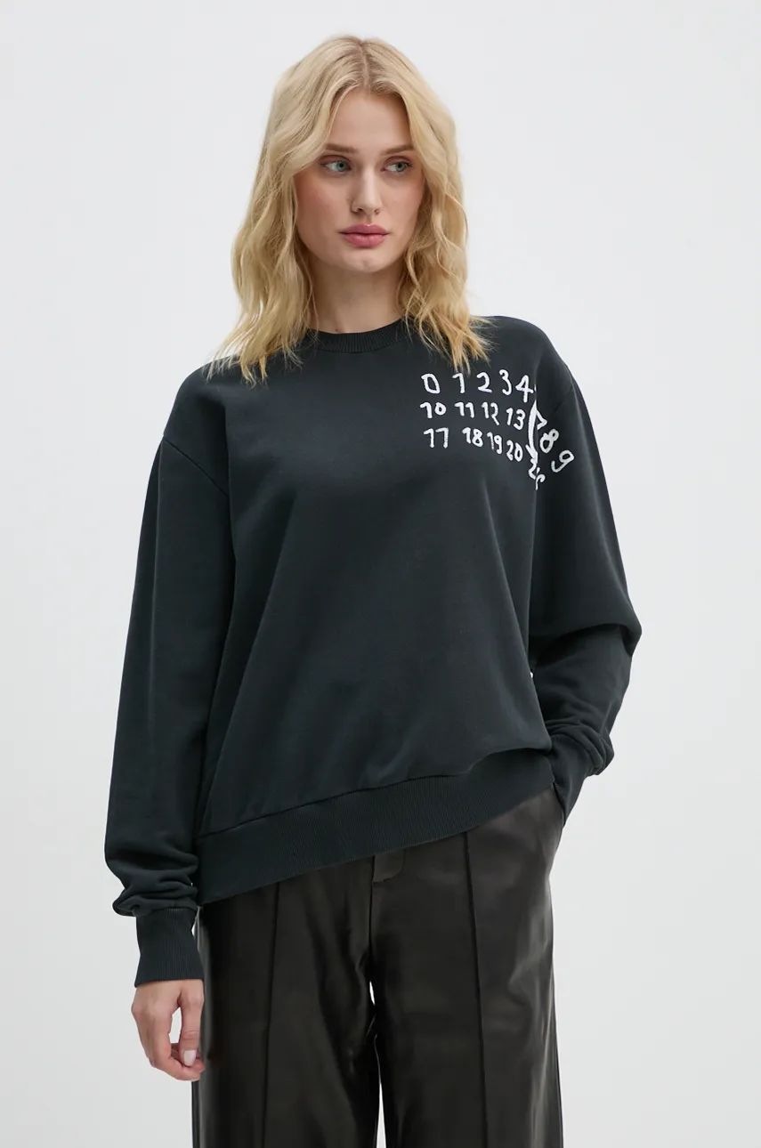 Mikina Maison Margiela Sweatshirt Printed Čierna | S62GU0132.M25004, 0