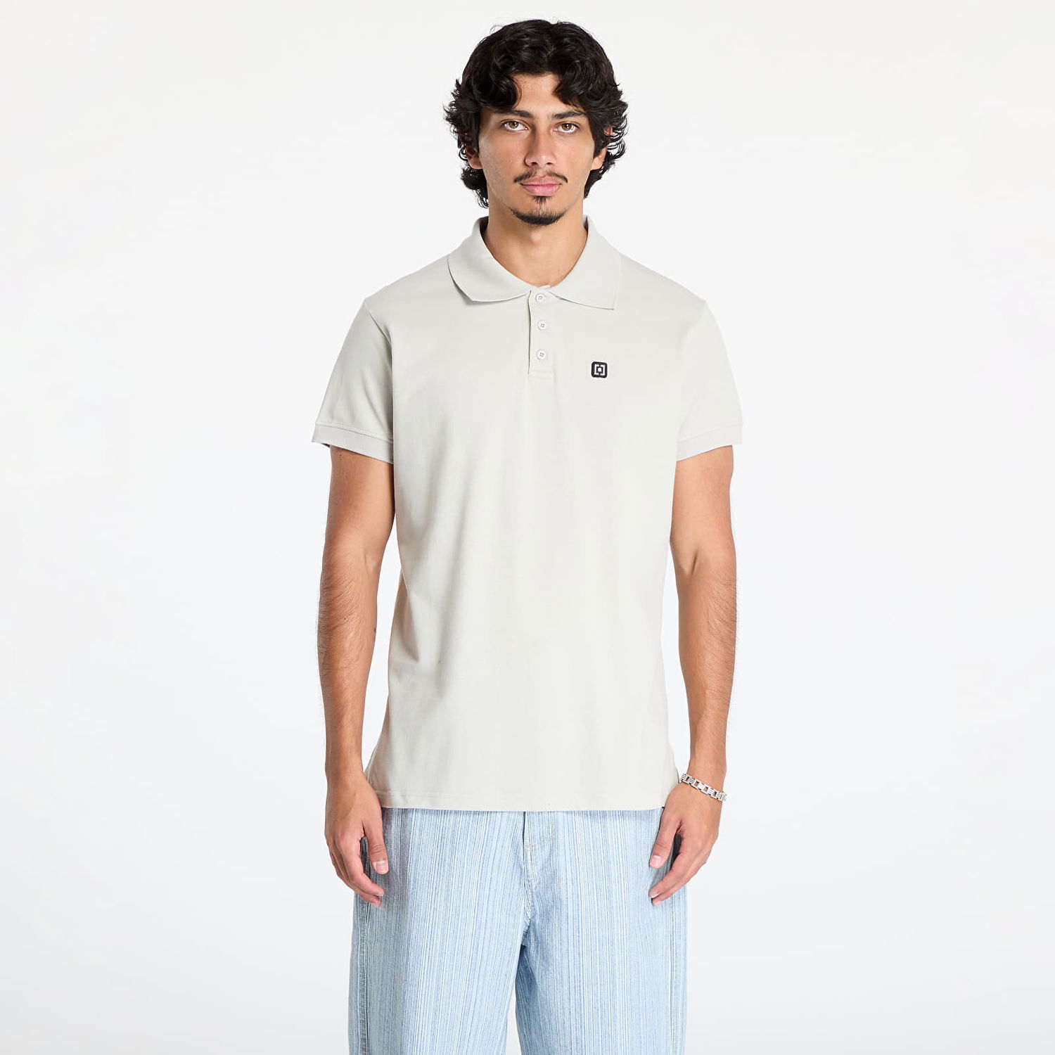 Tričko Horsefeathers Kato Polo T-Shirt Cement M Šedá | SM1262B, 0