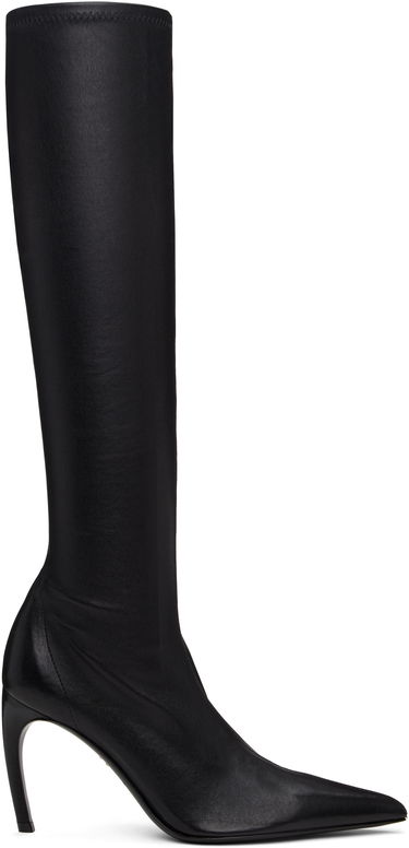 Ponožky FERRAGAMO Ferragamo High Nappa Stretch Boots Čierna | 778269, 0