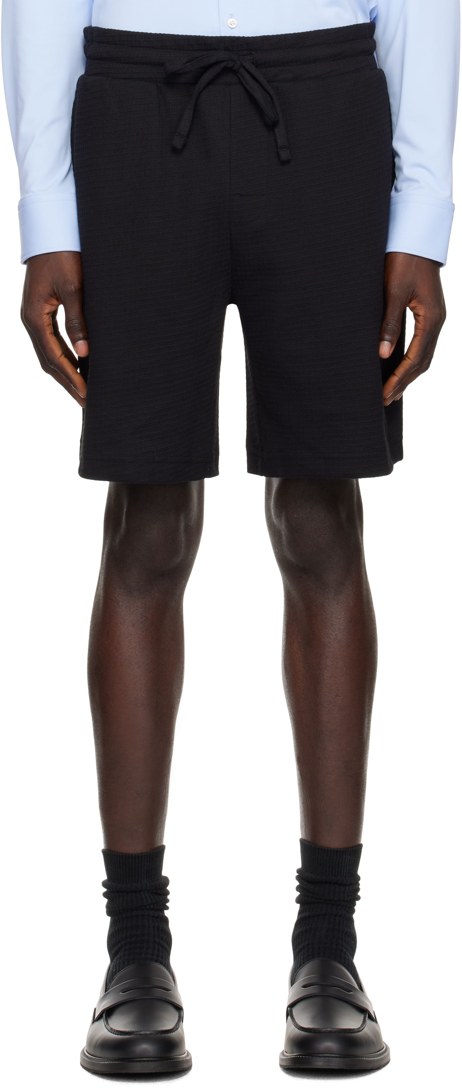 Šortky BOSS Cotton-Blend Shorts Čierna | 50532023, 0