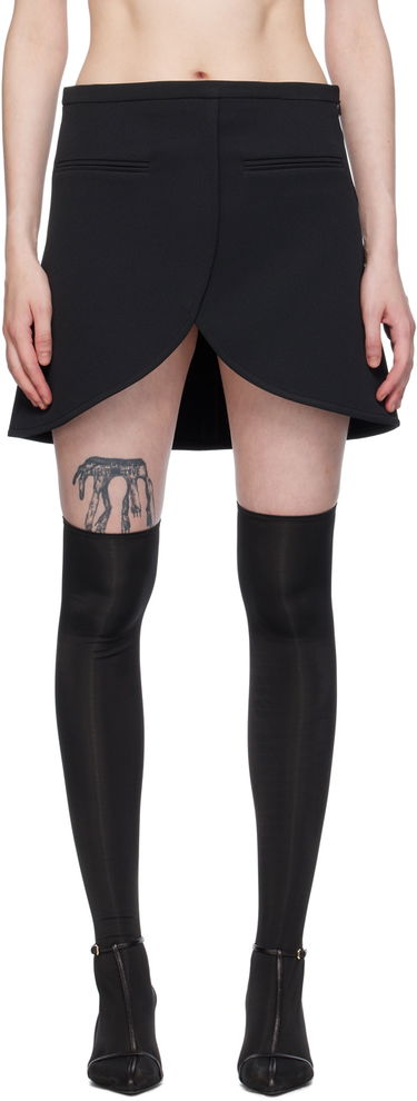 Sukňa Courrèges Ellipse Black Scuba Mini Skirt Čierna | 224CJU171PL0007, 0