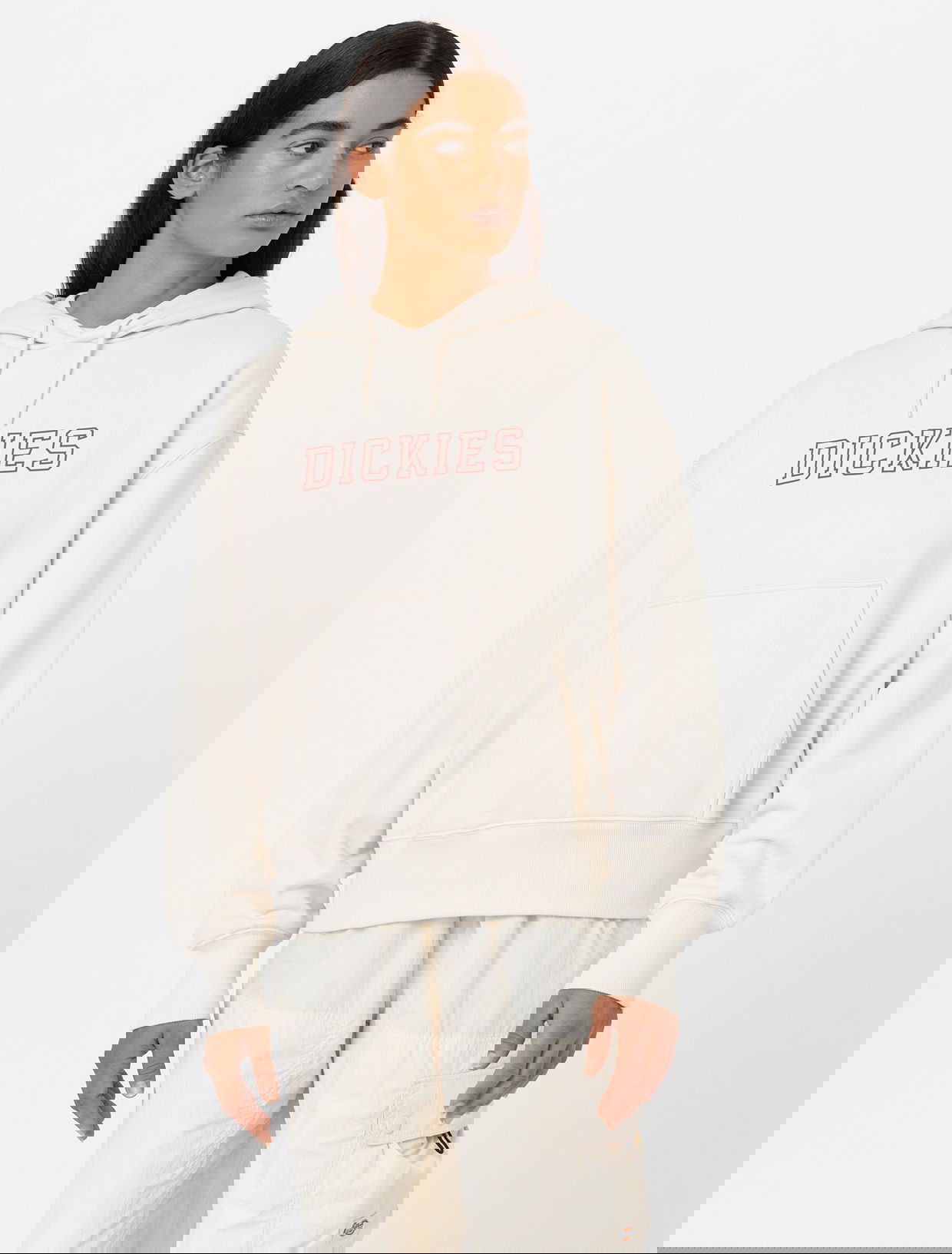 Mikina Dickies Melvern Hoodie Béžová | 0A4YGP, 0