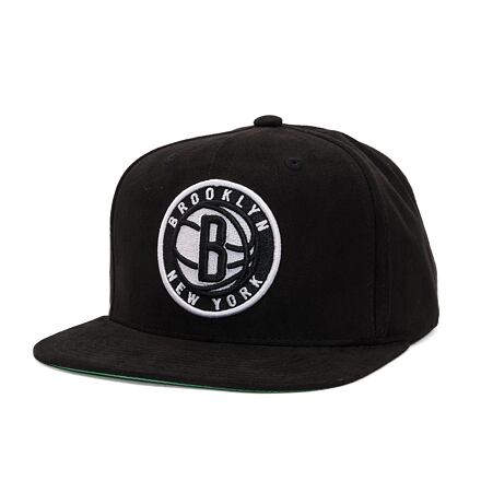 Šiltovka Mitchell & Ness Sweet Suede Snapback Brooklyn Nets Black Modrá | HHSS7359-BNEYYPPPBLCK, 0