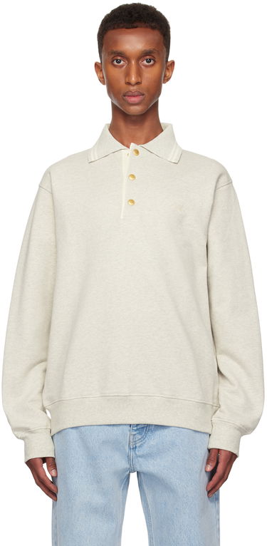 Sveter Drôle de Monsieur Drôle De Monsieur 'Le Polo Drôle' Sweatshirt Šedá | PERM-PL132-CO127-GY, 0