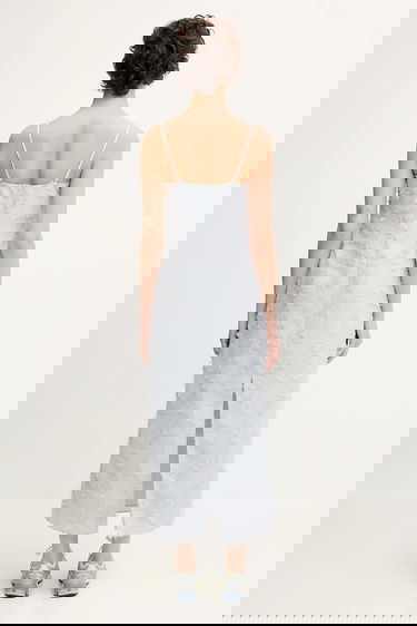 Šaty Samsoe Samsoe Samsoe Samsoe SALAZIO Maxi Dress Modrá | F25200087, 2