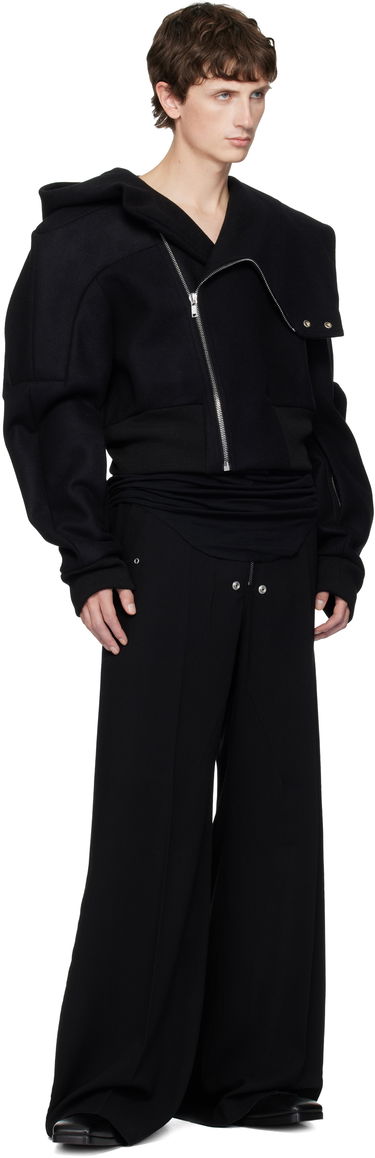 Bomber bunda Rick Owens Rick Owens Concordians Cropped Hooded Flight Bomber Jacket Čierna | RU02E1761 WSF, 4