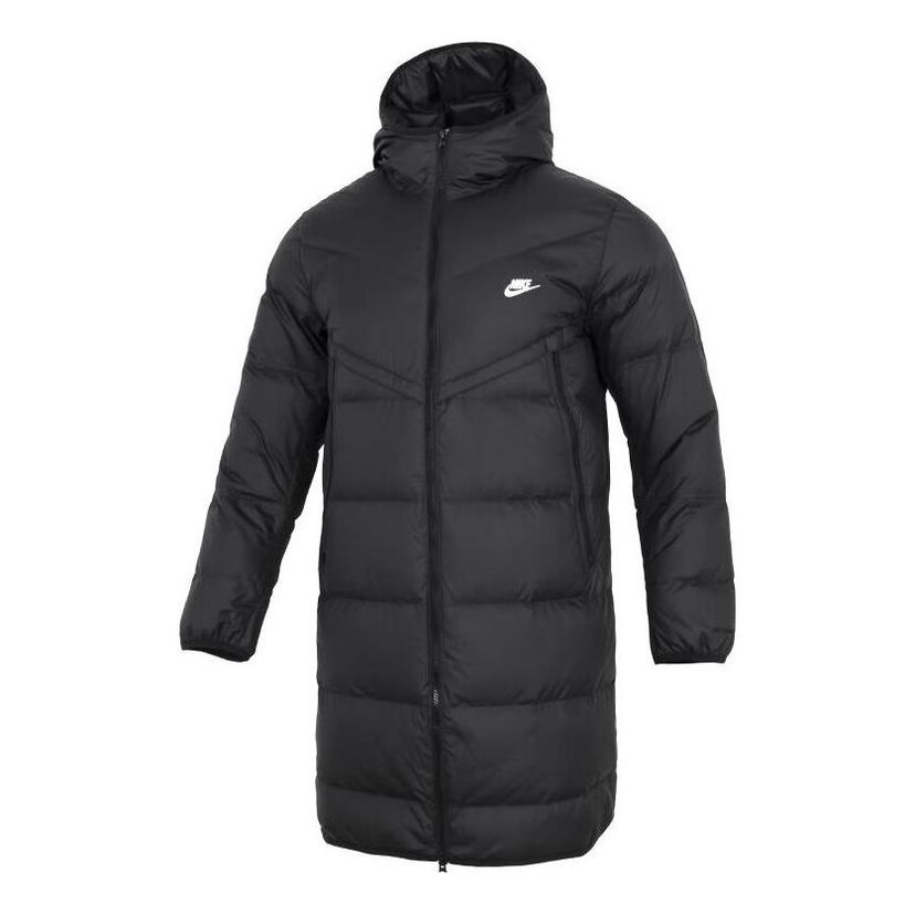 Parka Nike Hooded Puffer Long Coat Čierna | DV1134-010