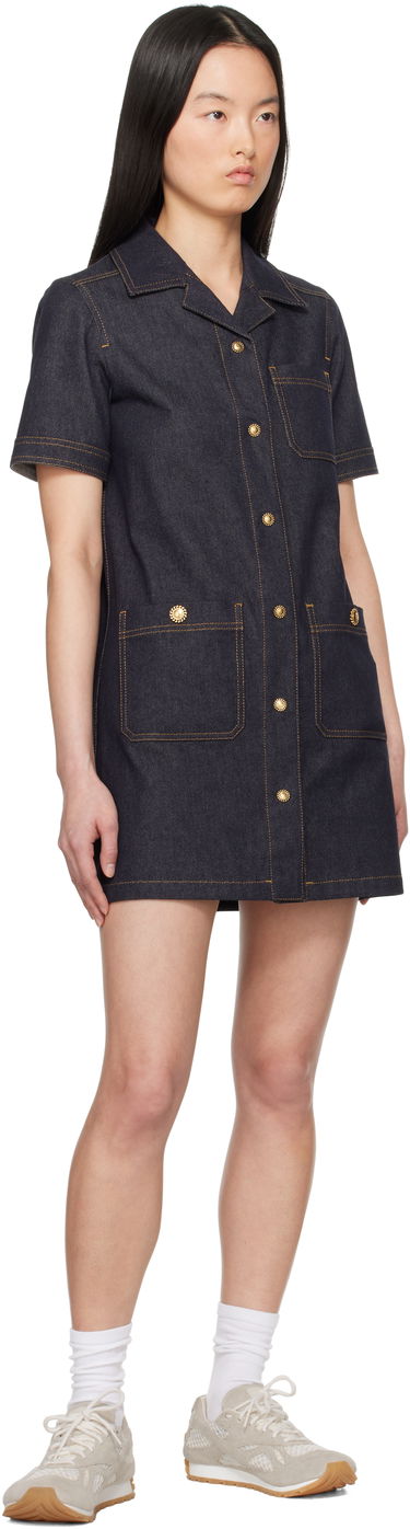Šaty Moncler Moncler Denim Shirt Dress Modrá | K10932G00007597BH, 4