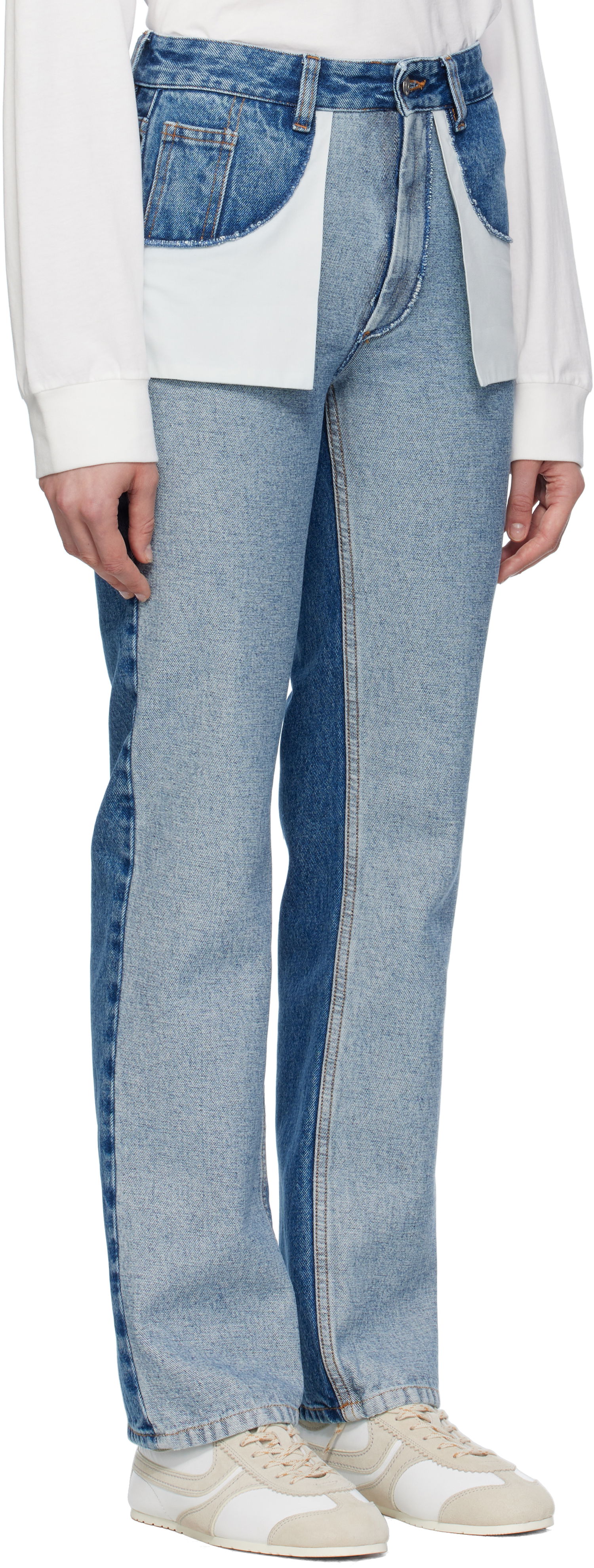 Džínsy Maison Margiela MM6 Maison Margiela Straight-Leg Jeans Modrá | S52LA0256 M30018, 1