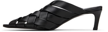 Doplnky Anine Bing ANINE BING Eve Woven Heeled Mules Čierna | A-14-11311-BLK1, 2