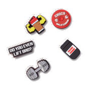 JIBBITZ Weightlifting 5 Pack Shoe Charms