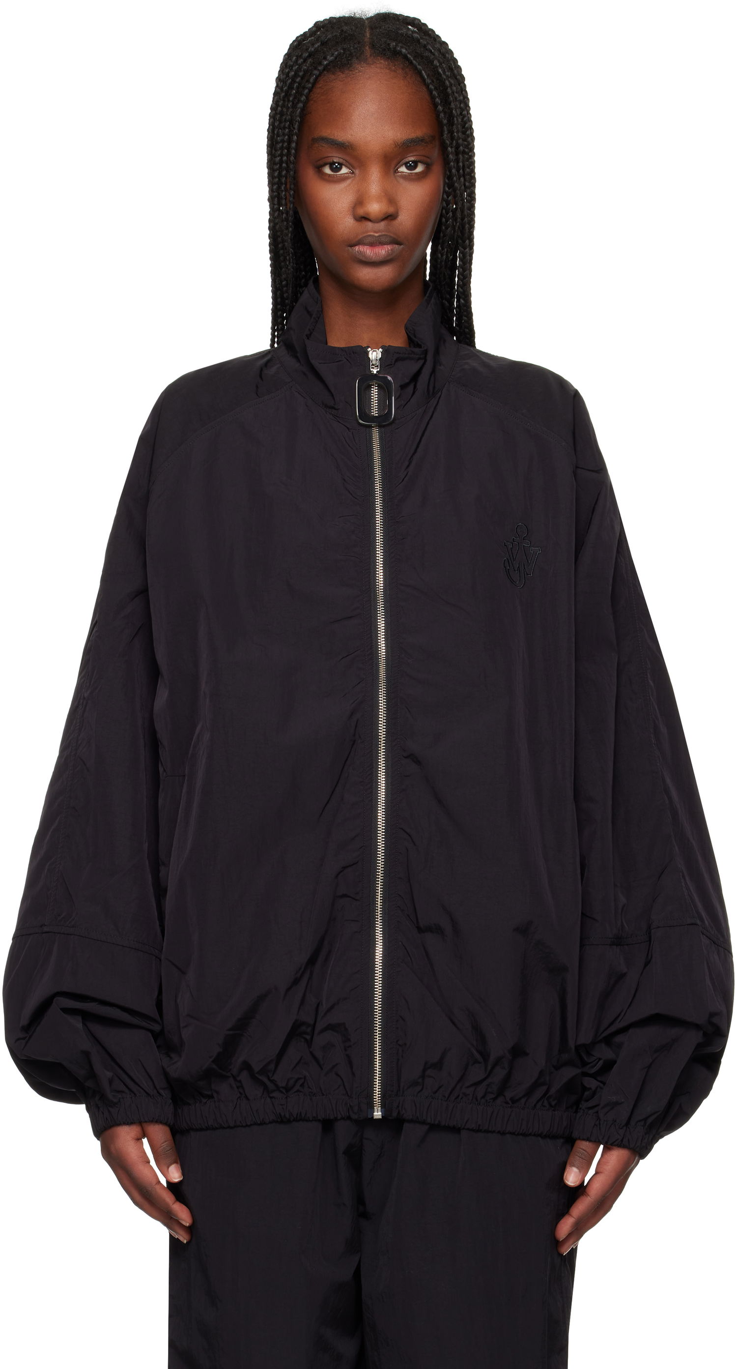 Vetrovka JW Anderson JW Anderson Raglan Sleeve Track Jacket Čierna | JK0362-PG1697, 0