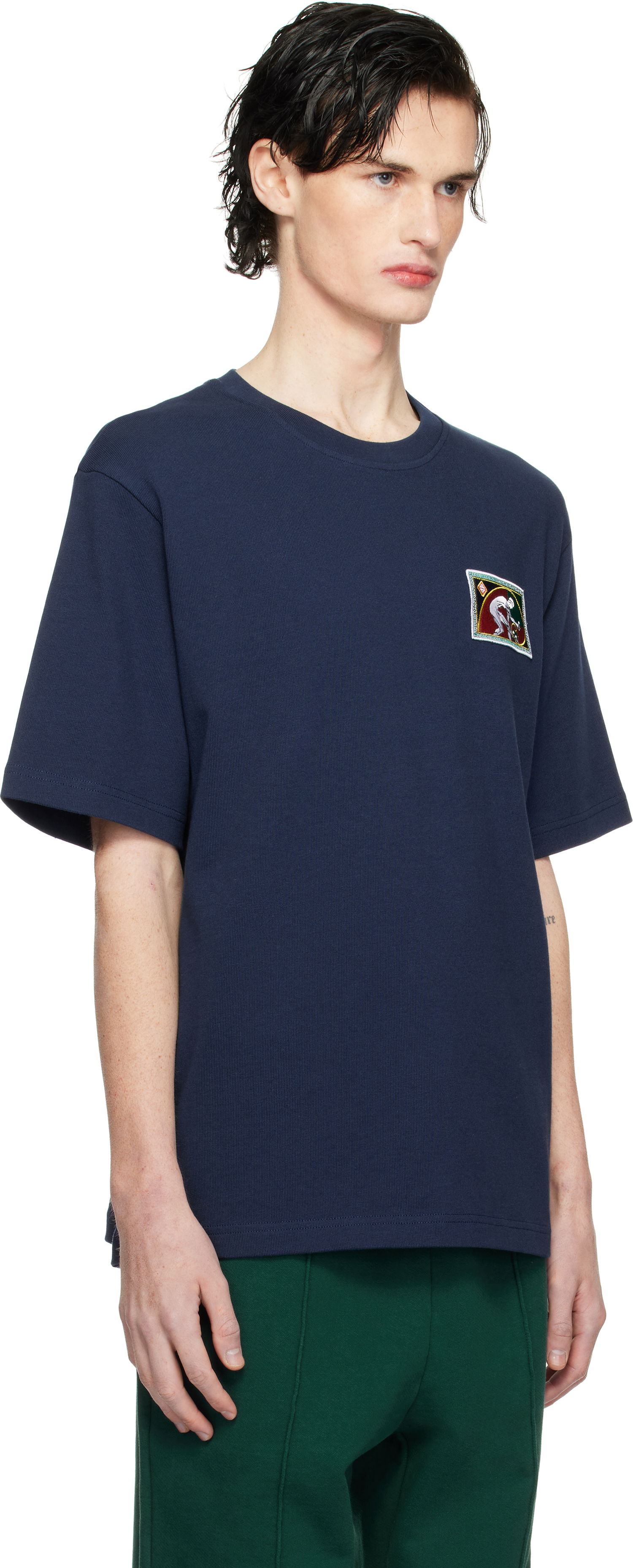 Tričko Casablanca Fibonacci Patch T-Shirt Navy | MPS25-JTS-027-03, 1