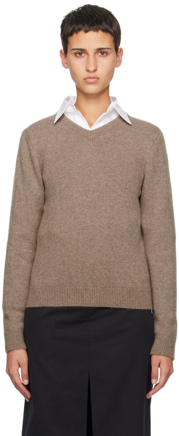 Enrica Cashmere V-Neck Sweater