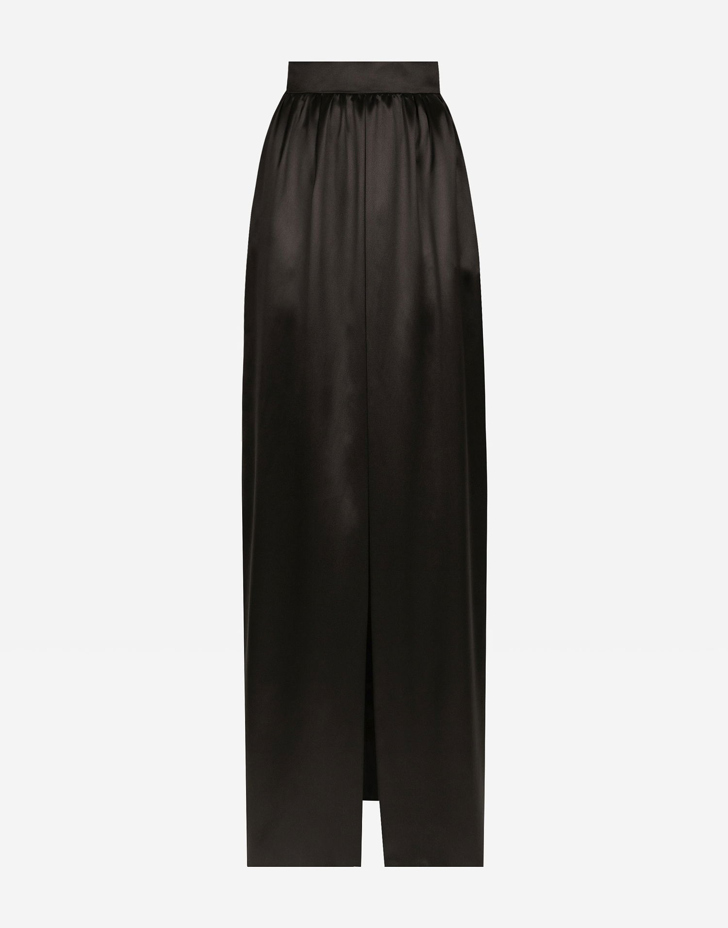 Sukňa Dolce & Gabbana Satin Skirt With Slit Čierna | F4CZGTFU1NUN0000, 0