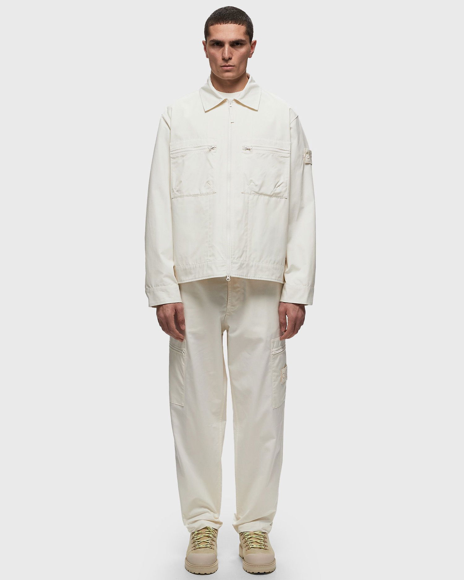 Bunda Stone Island Patch Jacket Biela | 8015432F1, 1