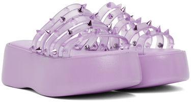 Starostlivosť o obuv Jean Paul Gaultier Jean Paul Gaultier Melissa Edition 'The Becky Punk Love' Platform Slides Fialová | 23/12-F-CS002-X033-29, 3
