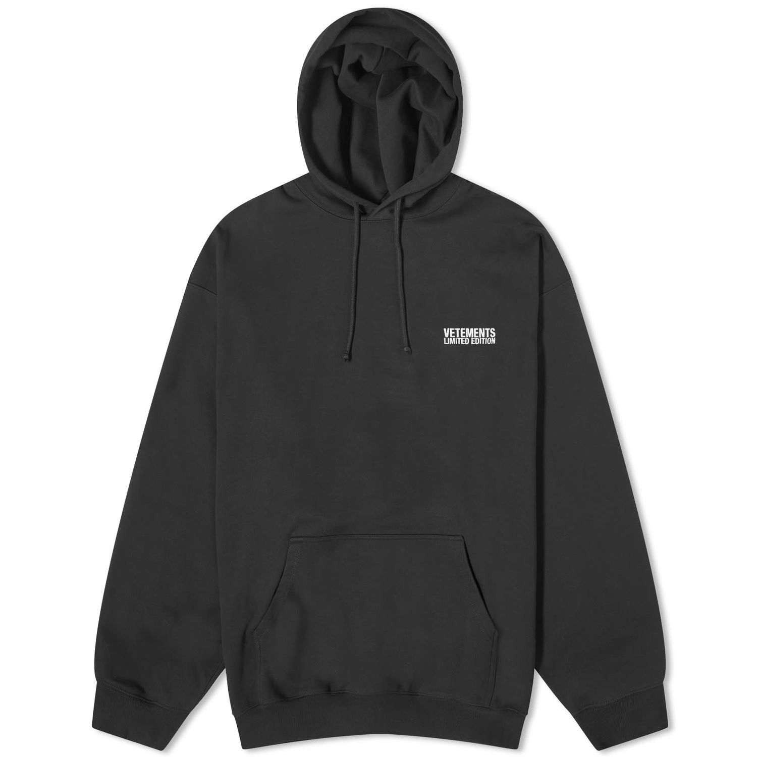 Mikina VETEMENTS Embroidered Logo Hoodie Čierna | UE64HD300B, 0