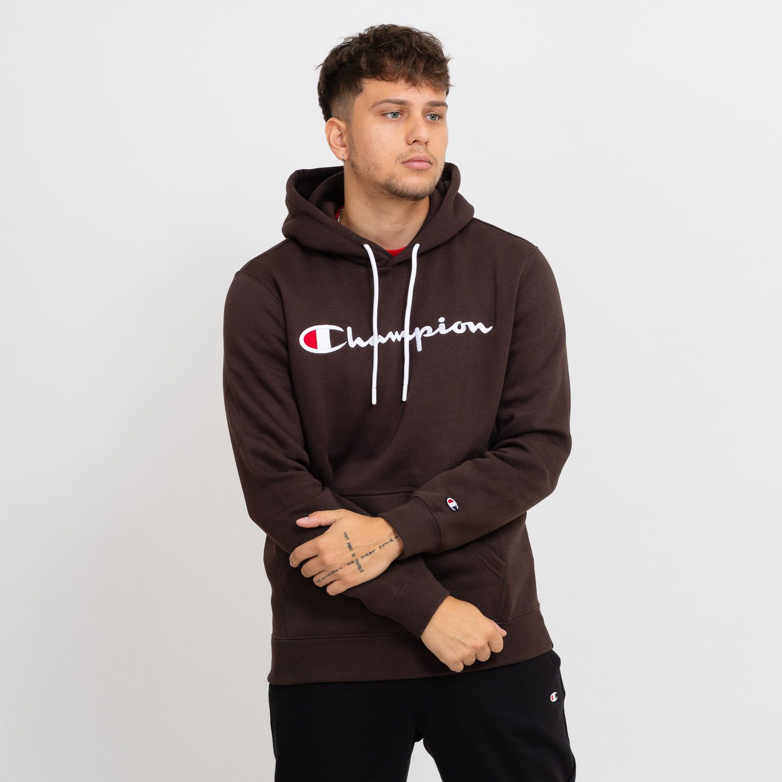 Men's Script Logo Fleece Hoodie