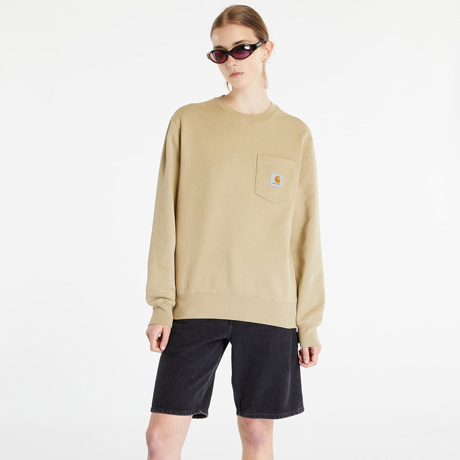Mikina Carhartt WIP Pocket Sweat "Ammonite" Šedá | I030903_0VZ_67, 0