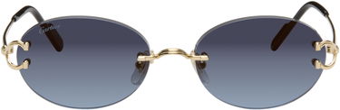 Slnečné okuliare Cartier C de Cartier Rimless Oval Gradient Sunglasses Modrá | CT0551S-002, 0