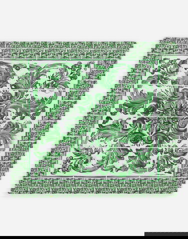 Šál Dolce & Gabbana Dolce & Gabbana Majolica Print Jersey Blanket Zelené | LNJA88G7NVEH65DQ, 2