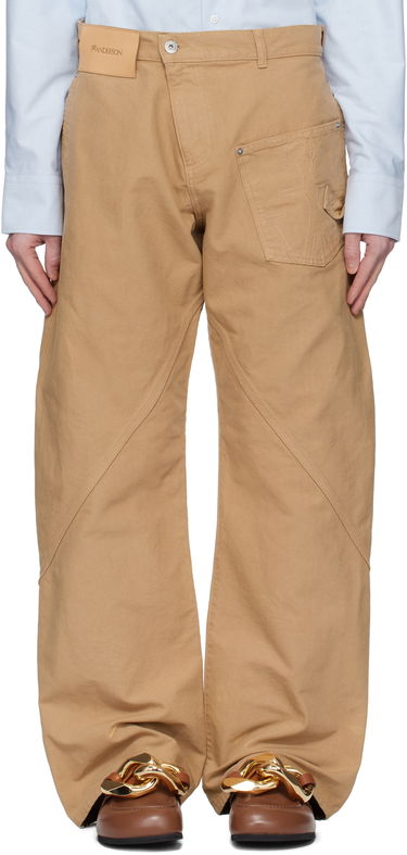 Nohavice JW Anderson JW Anderson Twisted Workwear Trousers Béžová | TR0405-PG1744, 0