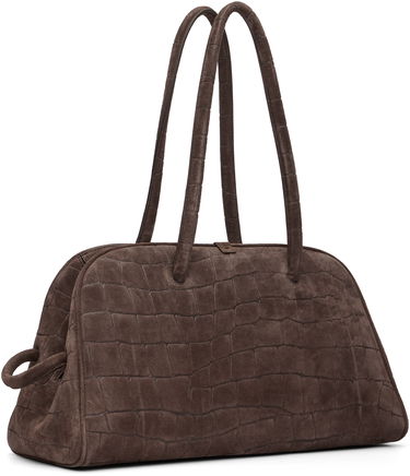 Kabelka Jacquemus 'The Turismo' Crocodile-Embossed Suede Top Handle Bag Hnedá | 25EBAU00417AC07A09, 2