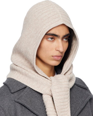 Klobúk GANNI Wool Mix Balaclava Béžová | A6926, 1