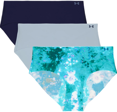 Nohavičky Under Armour Pure Stretch Printed No Show Hipster Panties Modrá | 1383896-100, 2