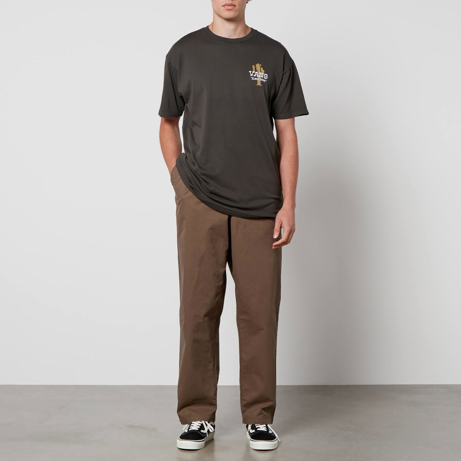 Tričko Vans On The Road Overdye Cotton-Jersey Čierna | VN0008RZBLK1, 0