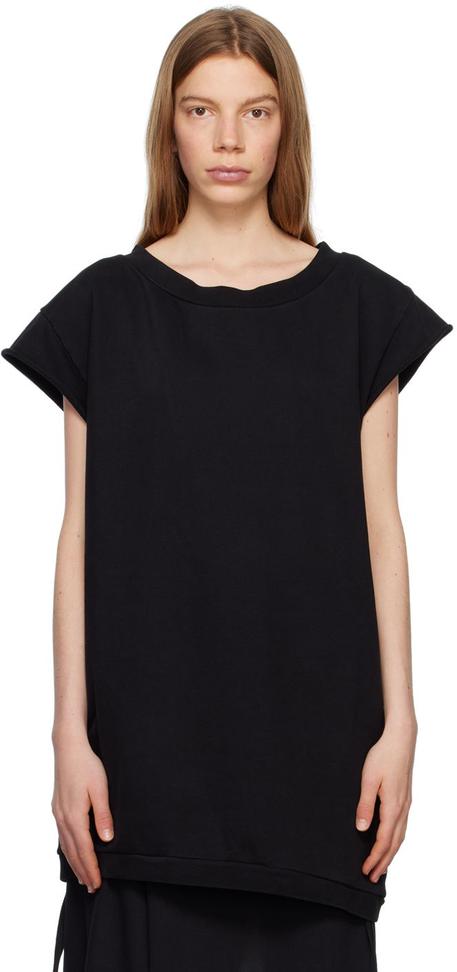 Tielko Ann Demeulemeester T-Shirt Oversized Čierna | 2301-W-JSW11-FA185-099, 0