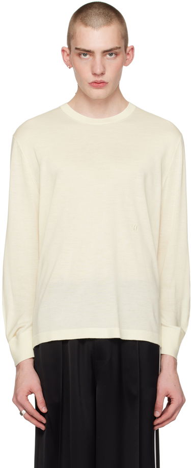 Sveter Helmut Lang Curved Sleeve Sweater Béžová | O01HM703, 0