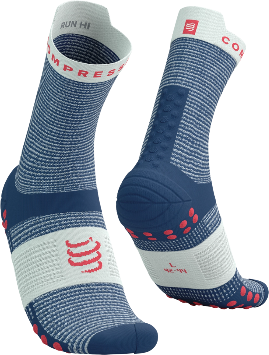 Ponožky Compressport Compressport Pro Racing Socks v4.0 Run High Modrá | xu00046b5137, 0