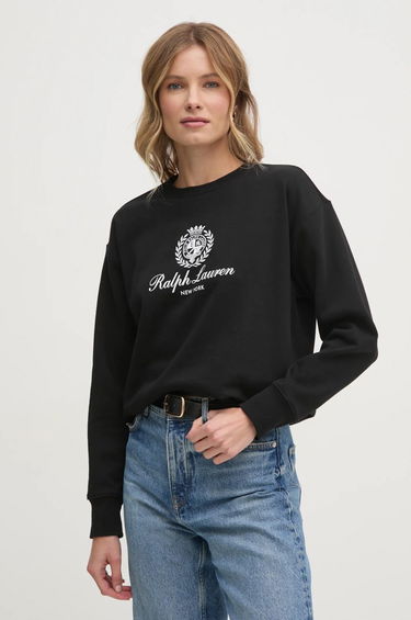 Mikina Polo by Ralph Lauren Black Printed Sweatshirt Čierna | 211959888, 0