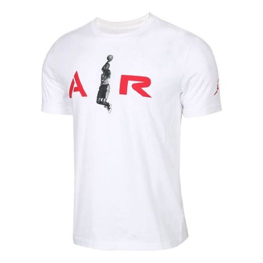 Tričko Jordan Air Jordan Print T-Shirt Biela | AT0553-100