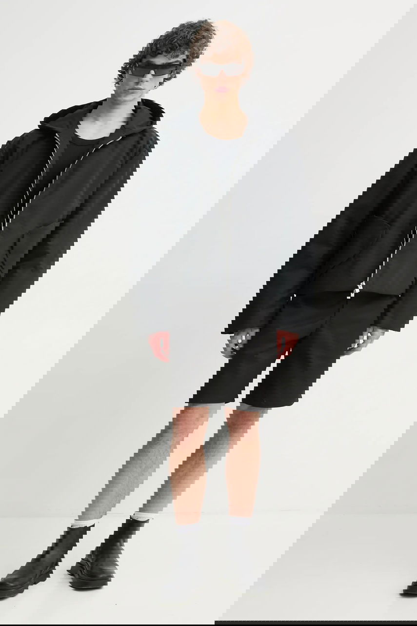 Bunda HELIOT EMIL Oversize Transitional Hooded Jacket Čierna | SS25.M.02.148.BLK01, 1