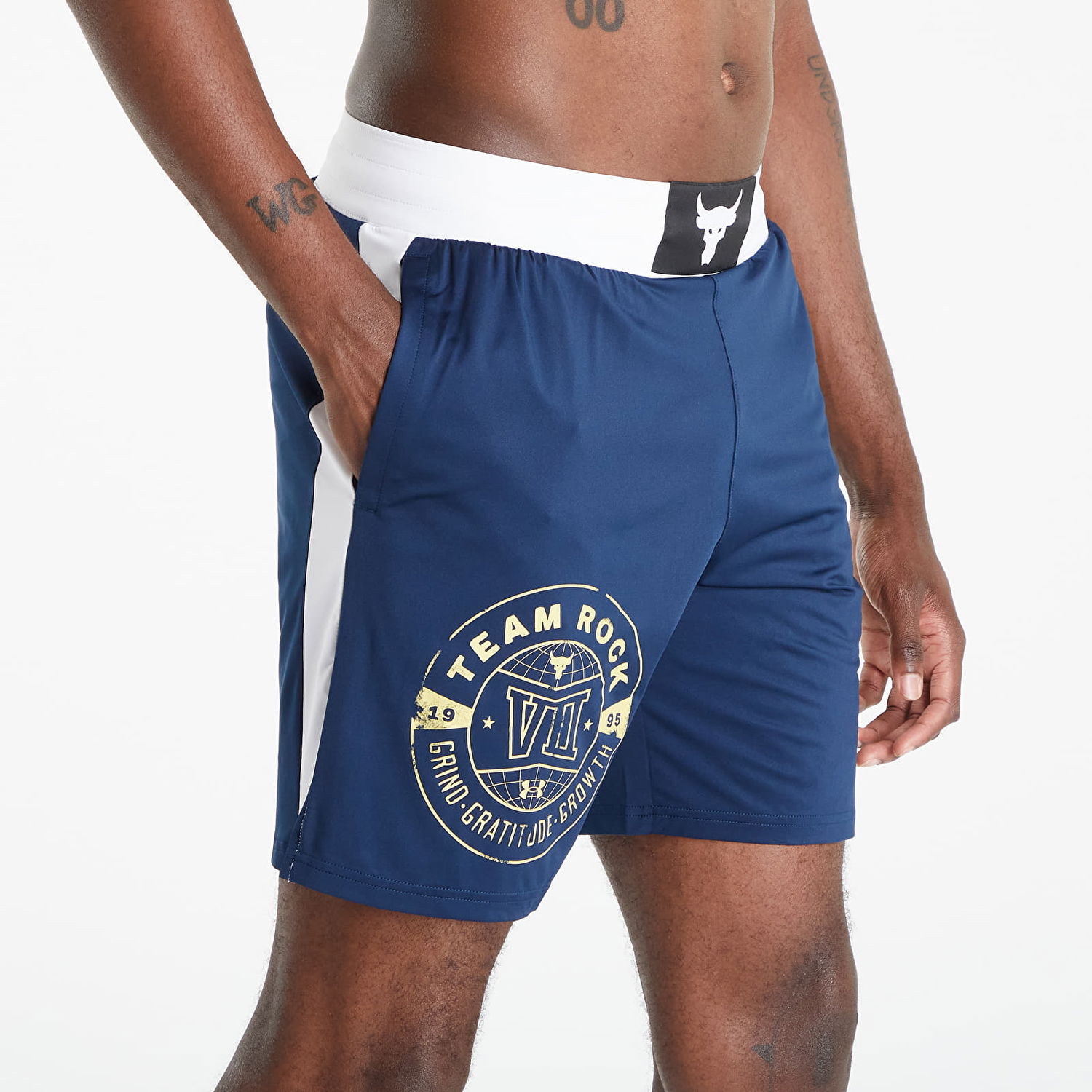 Šortky Under Armour Project Rock Boxing Shorts Navy | 1370451-408, 0