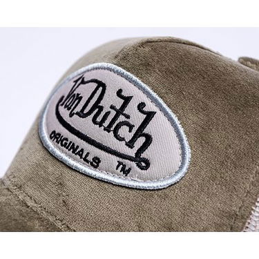 Šiltovka Von Dutch Kent Trucker Velvet Khaki/Sand Zelené | VD7030163, 3