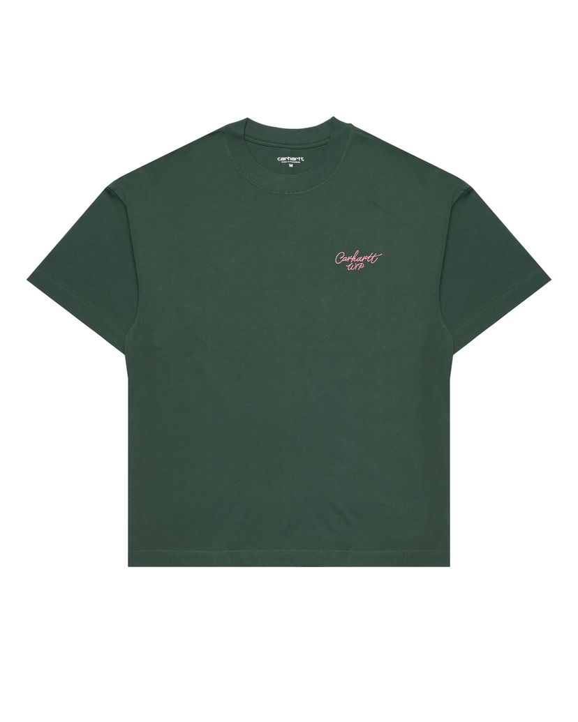 Tričko Carhartt WIP Signature Script T-Shirt Zelené | I033828.2JFXX