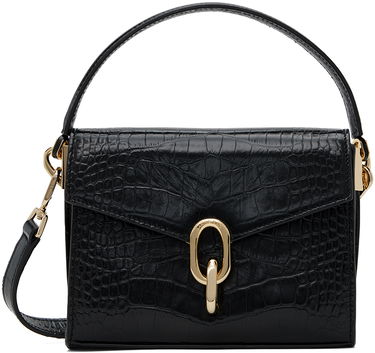Kabelka Anine Bing Mini Colette Croc-Effect Leather Shoulder Bag Čierna | A-13-2119-000, 0