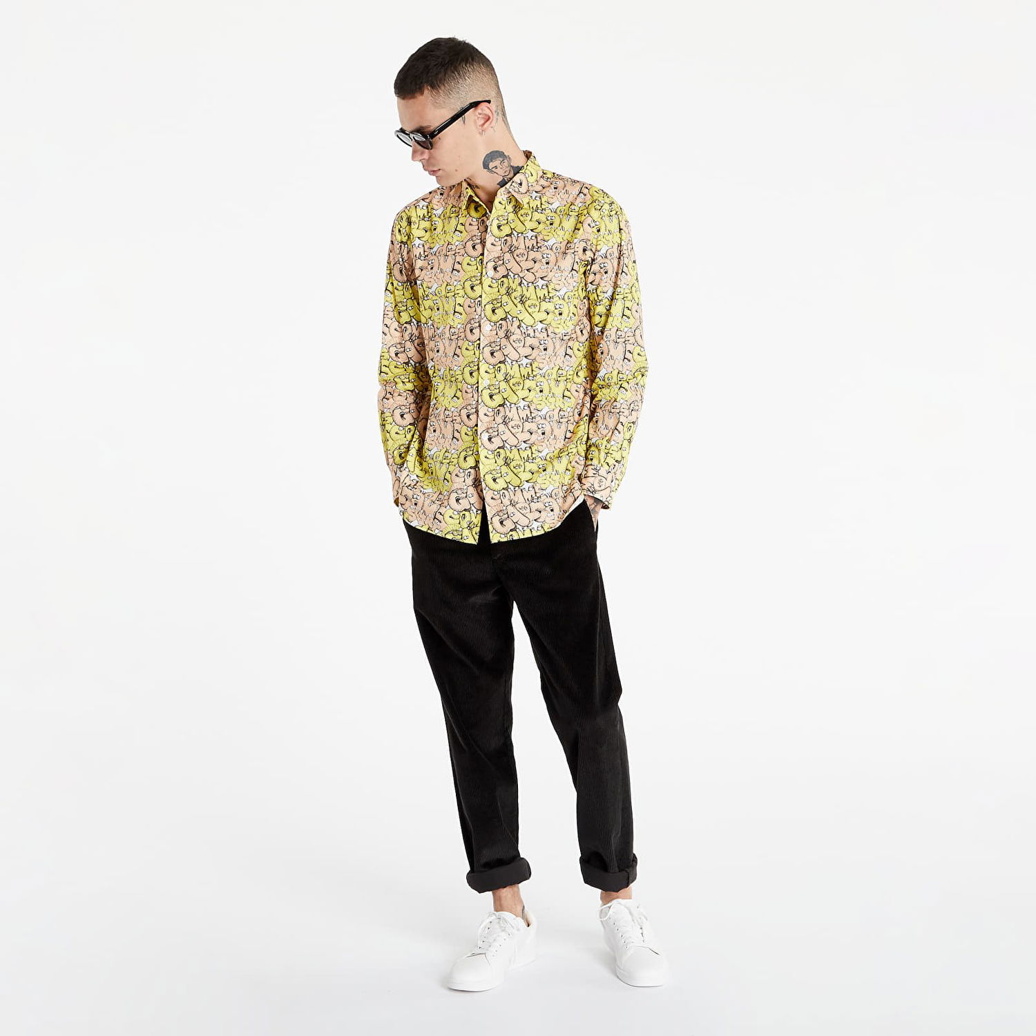 Košeľa Comme des Garçons KAWS x Shirt Woven Béžová | FH-B031-W21 multi, 0