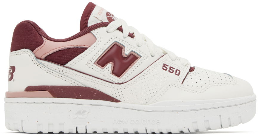 Tenisky a topánky New Balance 550 "White & Burgundy" Biela | BBW550DP, 0