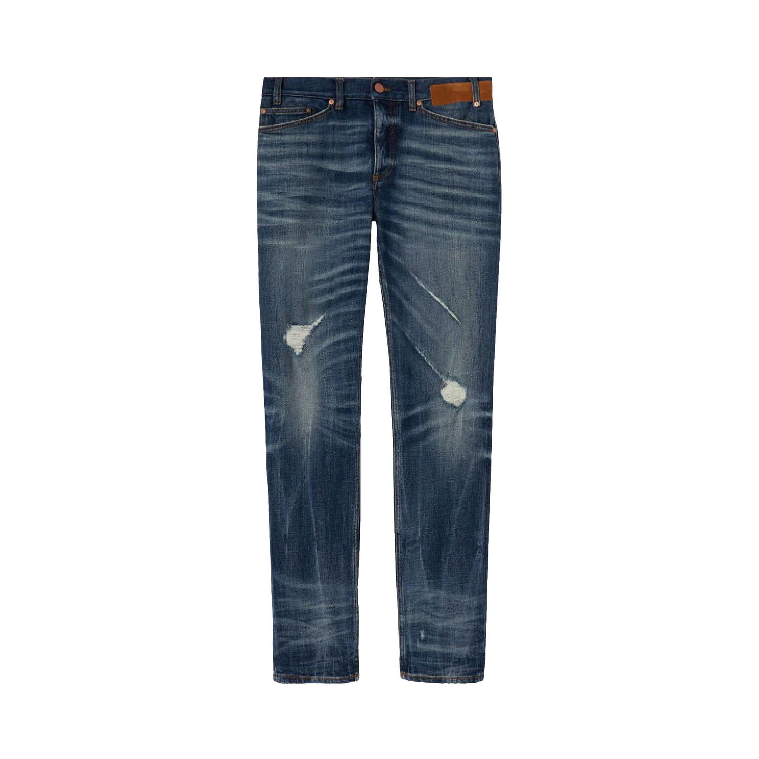 Džínsy Palm Angels Slim 5 Pockets Denim Jeans Navy | PMYA027S22DEN0014560, 1