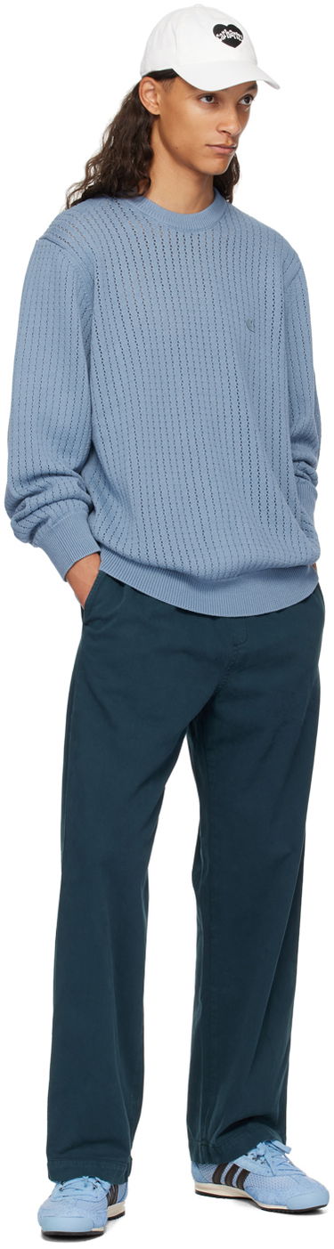 Sveter Carhartt WIP Caleb Knit Sweater Modrá | I033714, 3