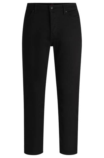 Džínsy BOSS Tapered-Fit Stretch Denim Jeans Čierna | 50522165, 0